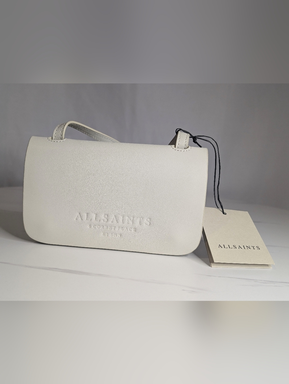 AllSaints White Crossbody Bag